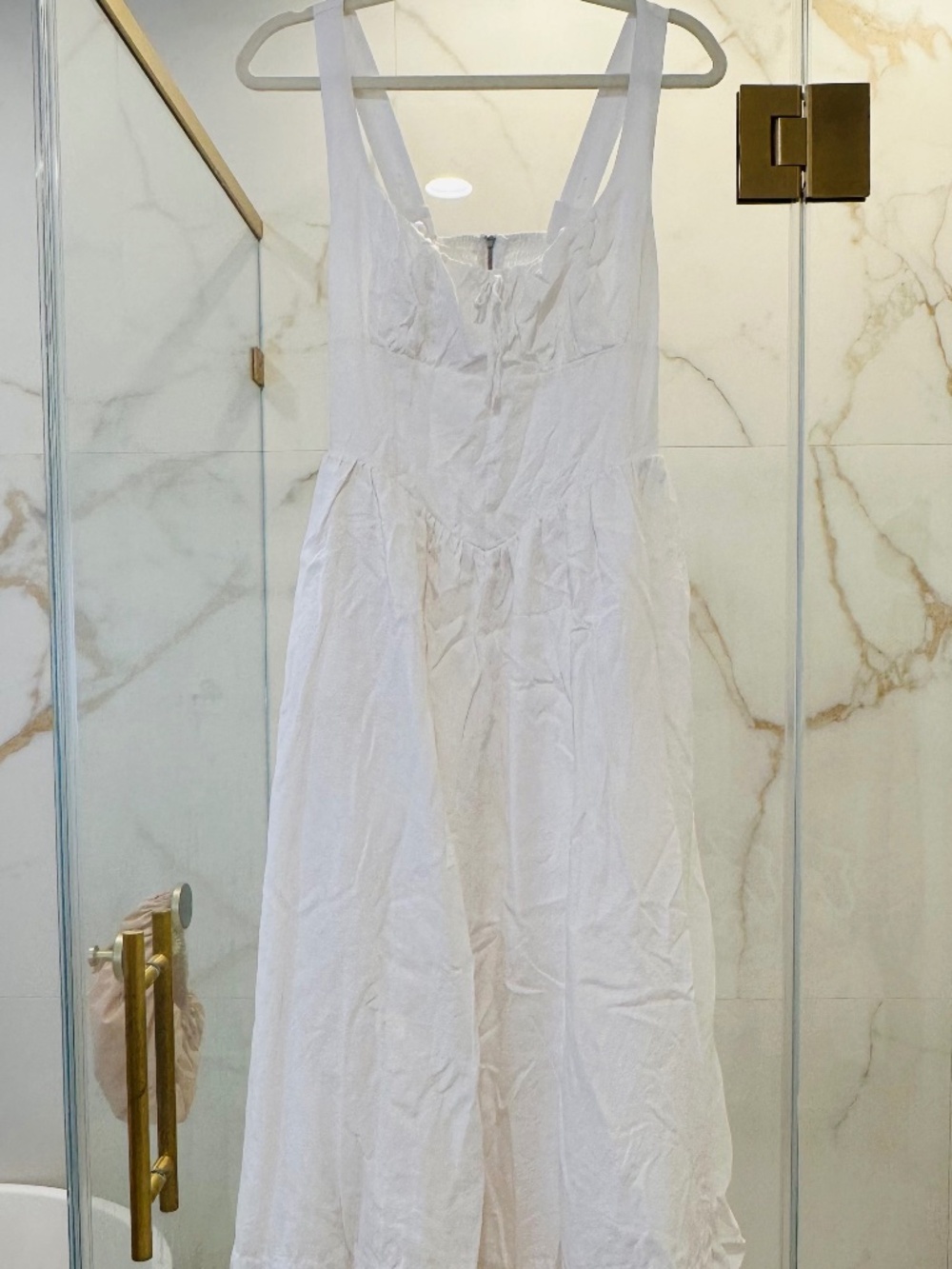 Reformation Balia Linen Dress Ivory - Size 8